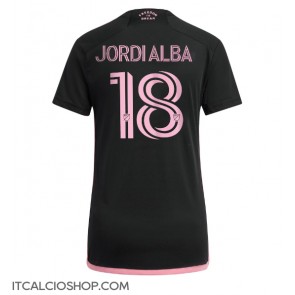 Inter Miami Jordi Alba #18 Seconda Maglia Femmina 2024-25 Manica Corta